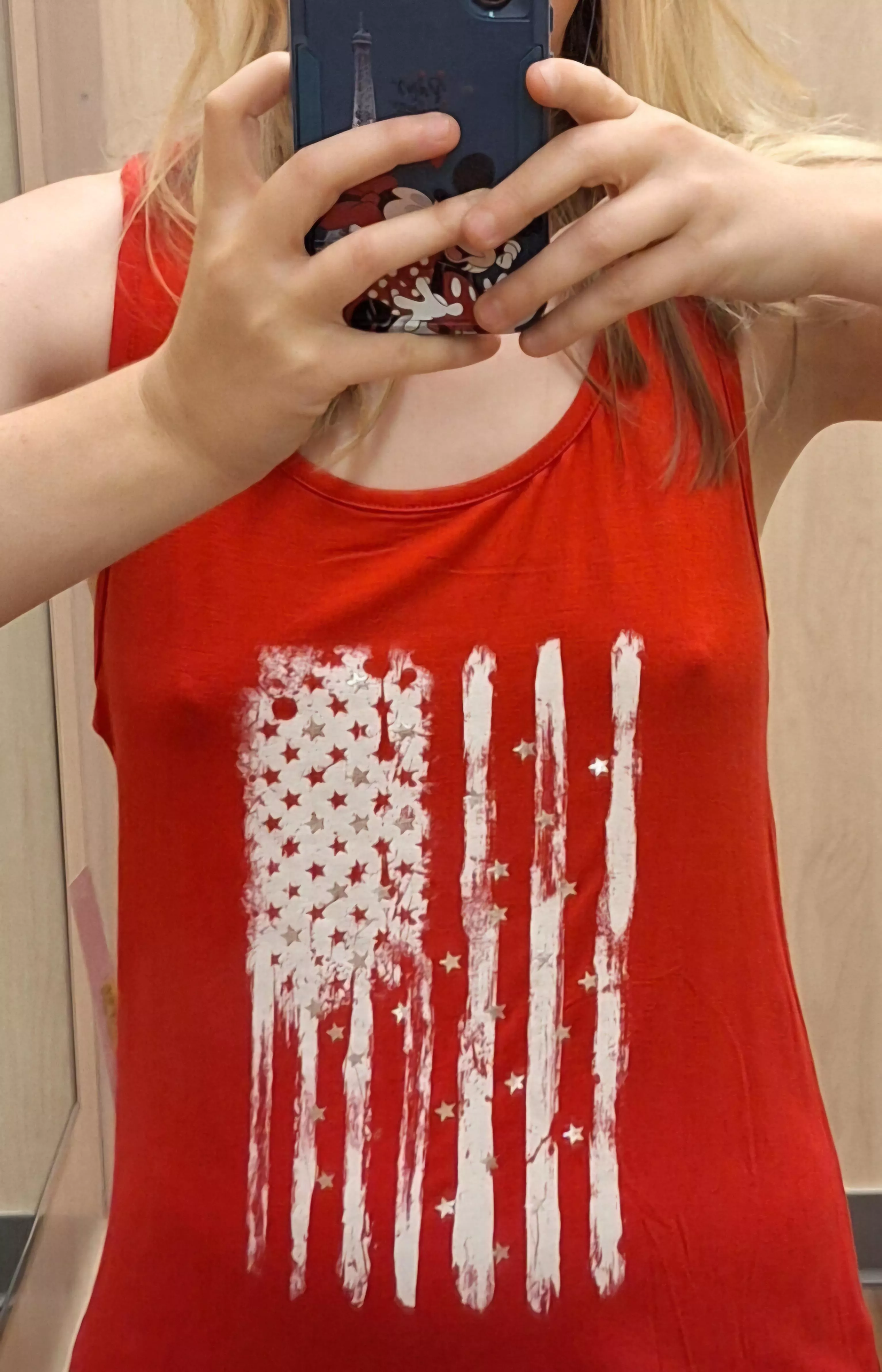 My small and perky boobs don't need bras