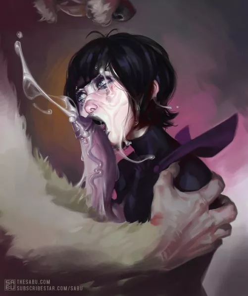 On my knees pleasing the beast~ (sabudenego)