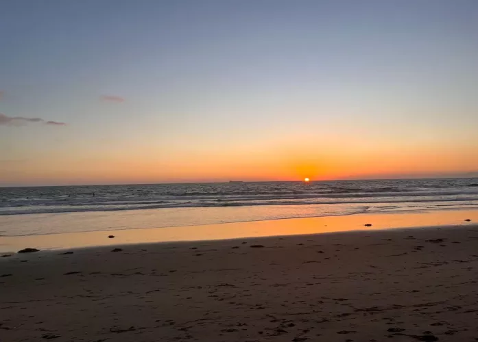 Sunset over the pacific ocean 💕