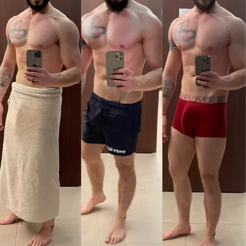 Towel, Swimsuit or Boxers 