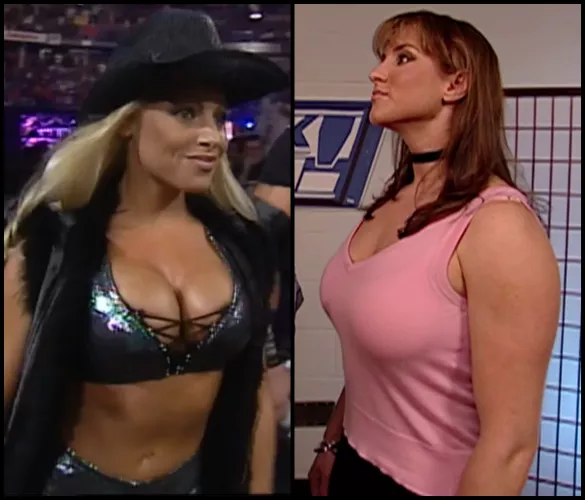 Who's the hotter old school WWE babe: Trish Stratus or Stephanie McMahon? (1999) 