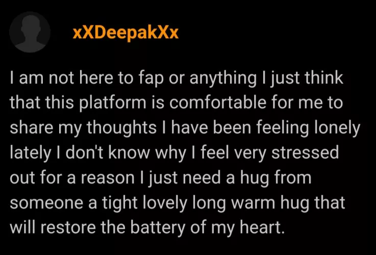 Did he get a therapist or something?