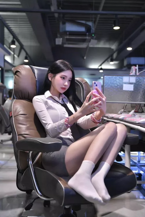 Feeling cute at the office