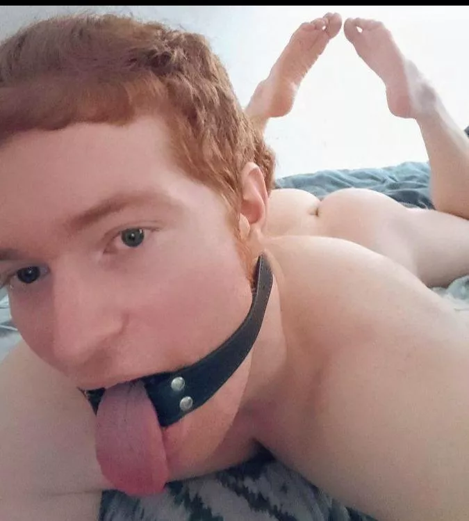 Gagged ginger bottom 🥵