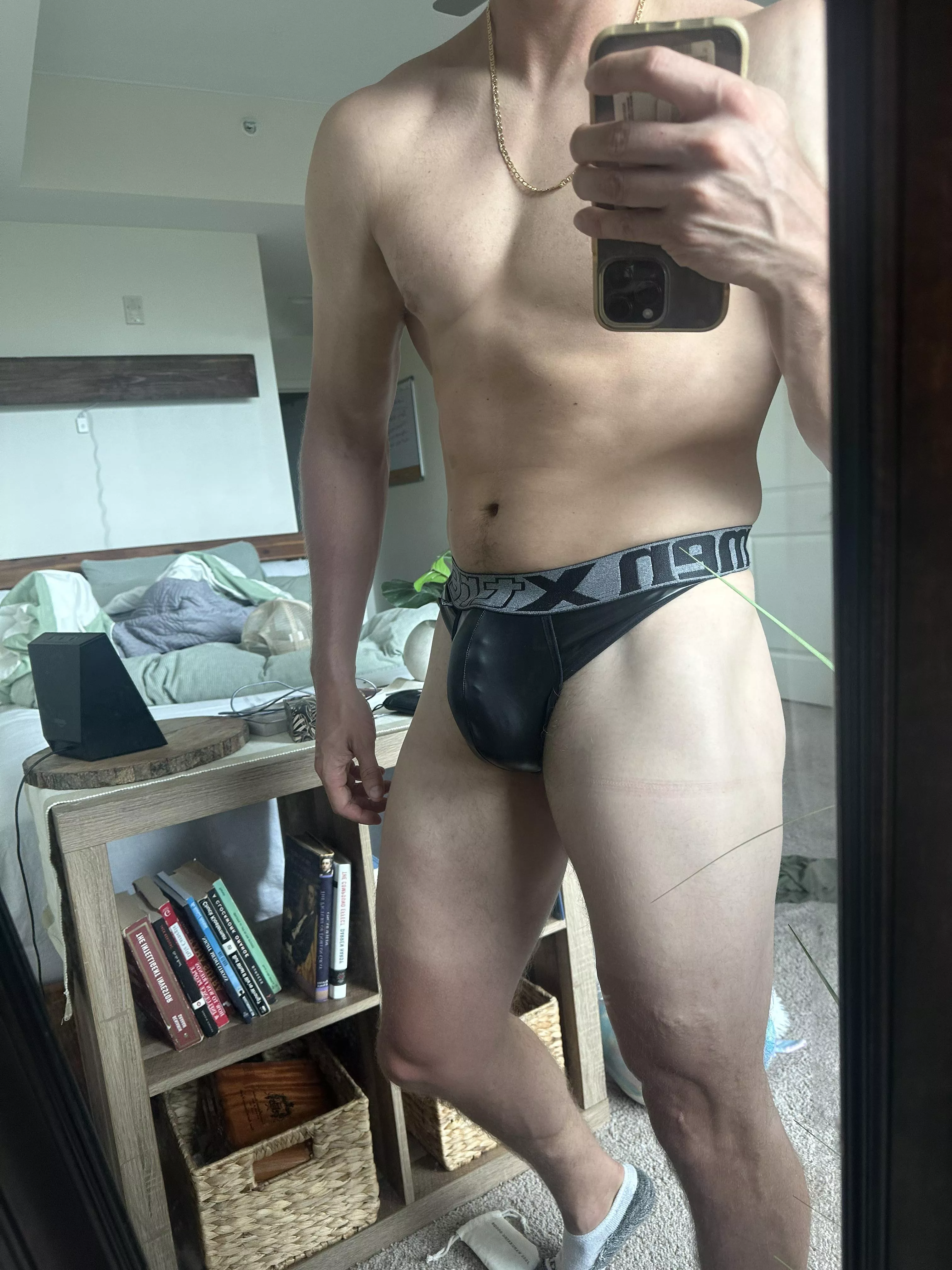 I think I’m addicted to the feel of leather