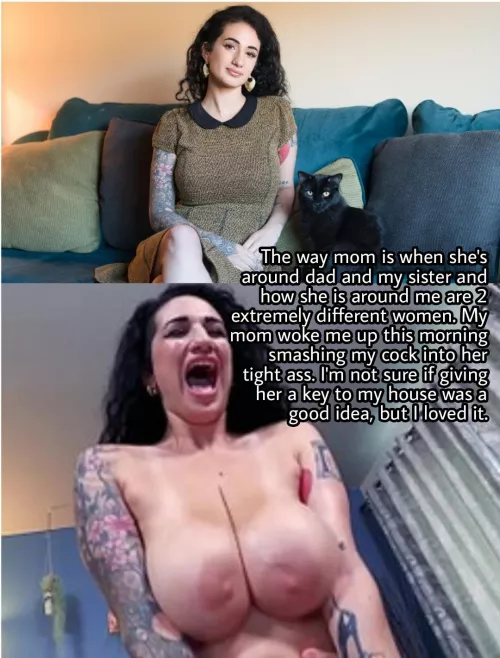 It's fine to act different around certain family members. 