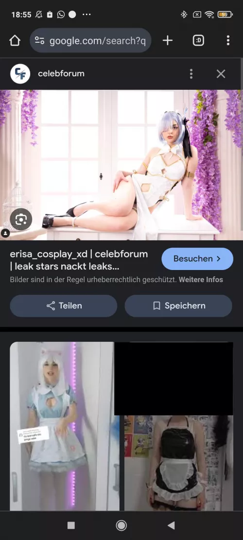 Does anyone have Photos of Erisa Cosplay?