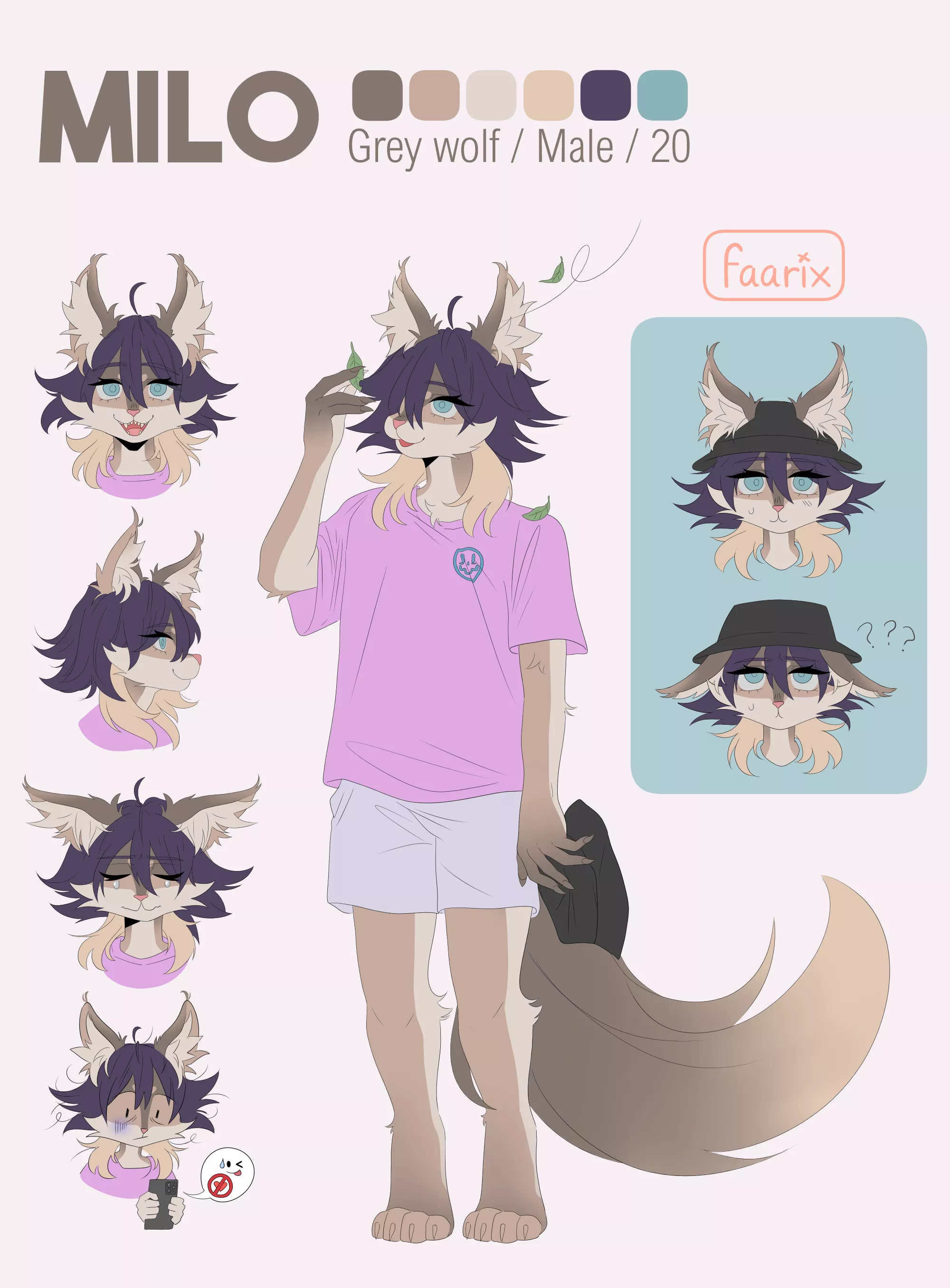 Milo, my new OC <3 (art by me)