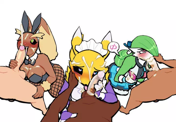 Decorating pokemon with loads of semen! [FFFMMM] (lovetopullmicke)