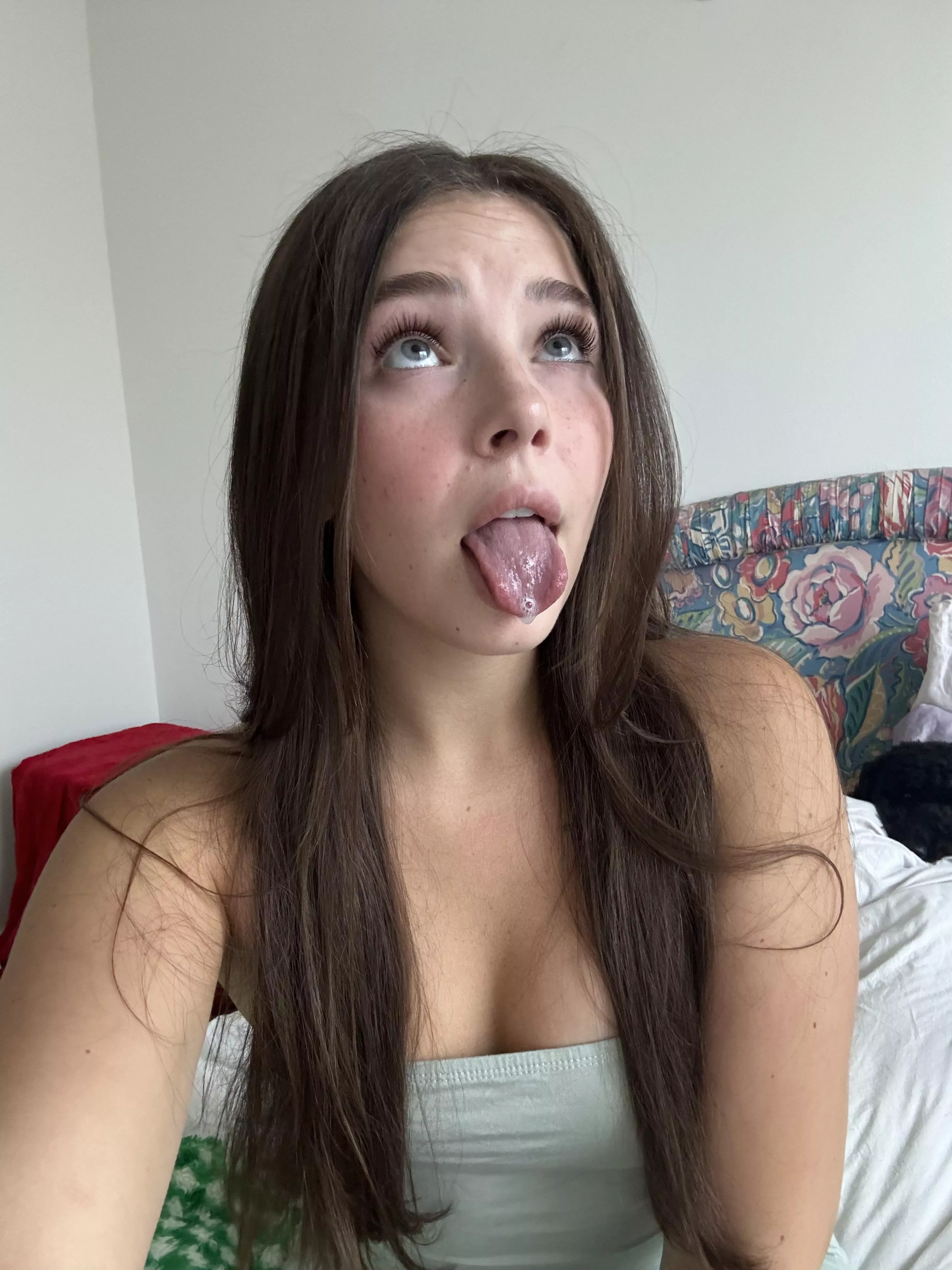 How long and big is your cock, do you think my small mouth can take it 