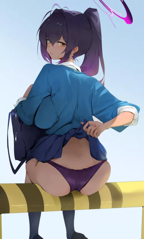 Karin's Skirt Lift (@doksyuri/dokshuri) [Blue Archive]