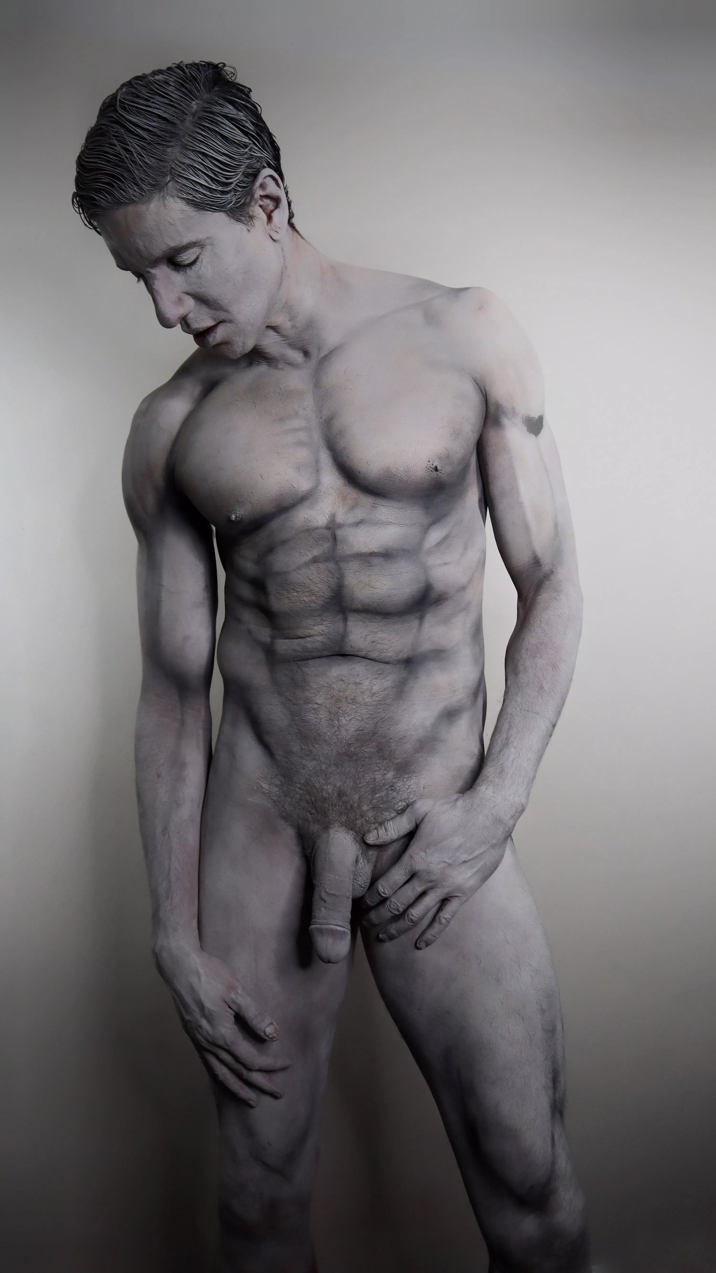 Paint me like a statue. Yes daddy.