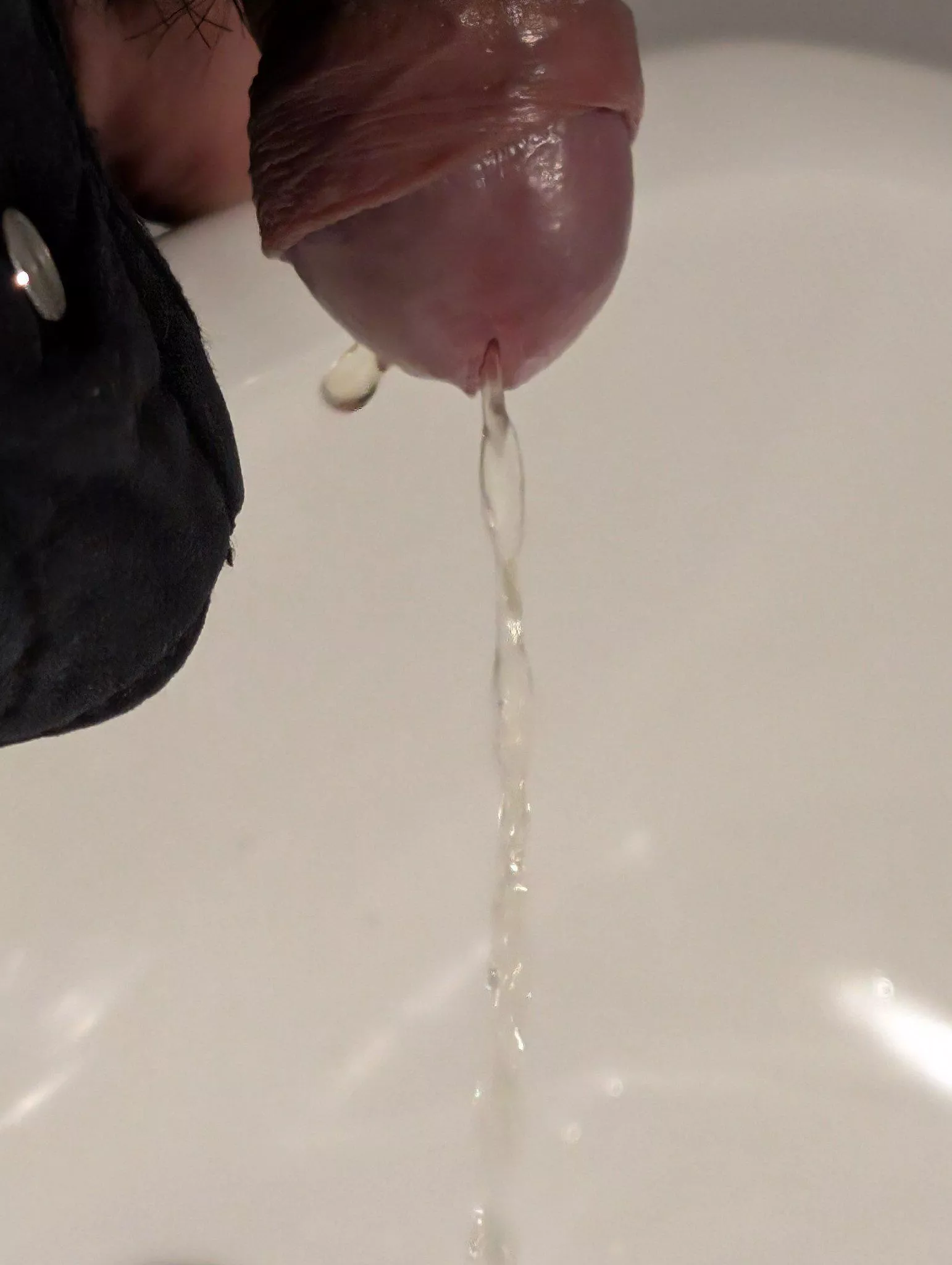 pissing in office sink