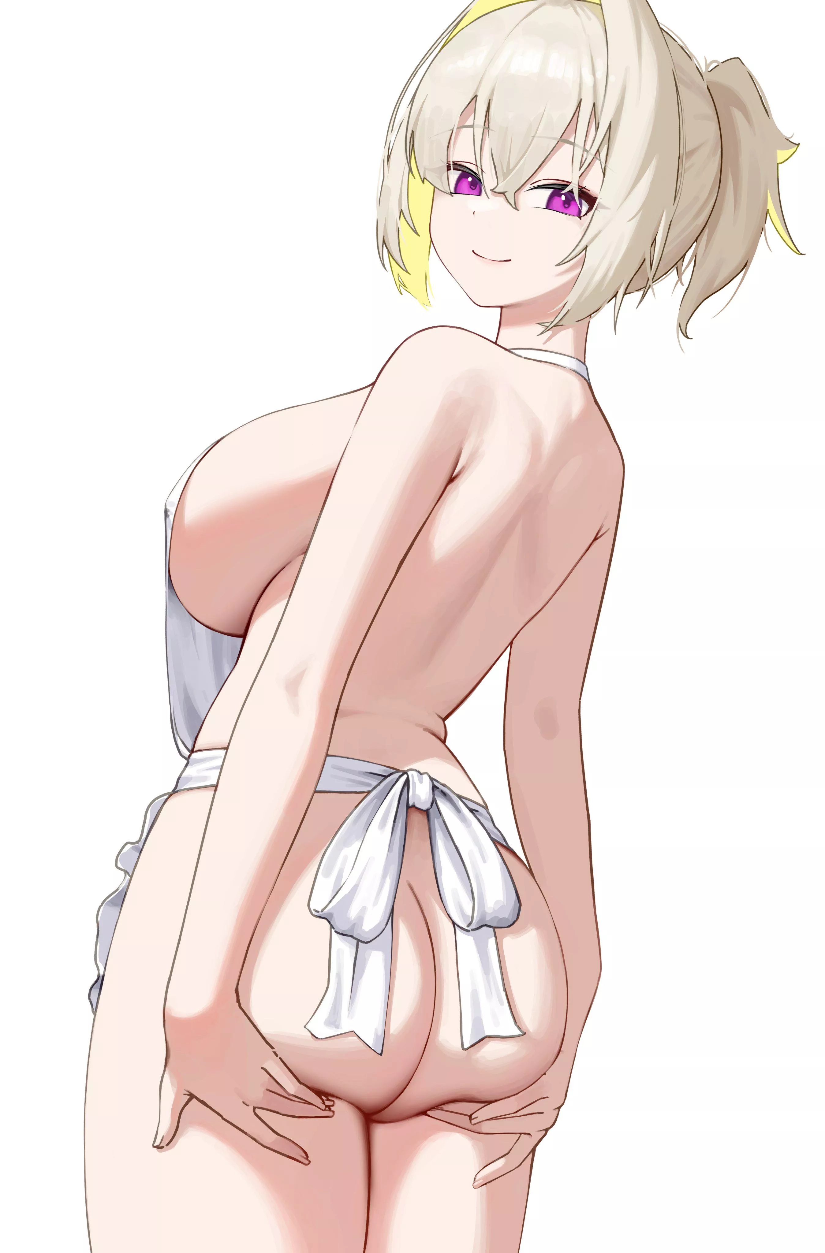 Wanting attention towards her butt