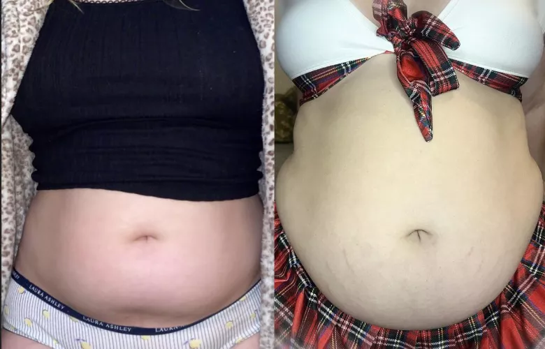 When I thought I was getting fat, to now 🤭🥵