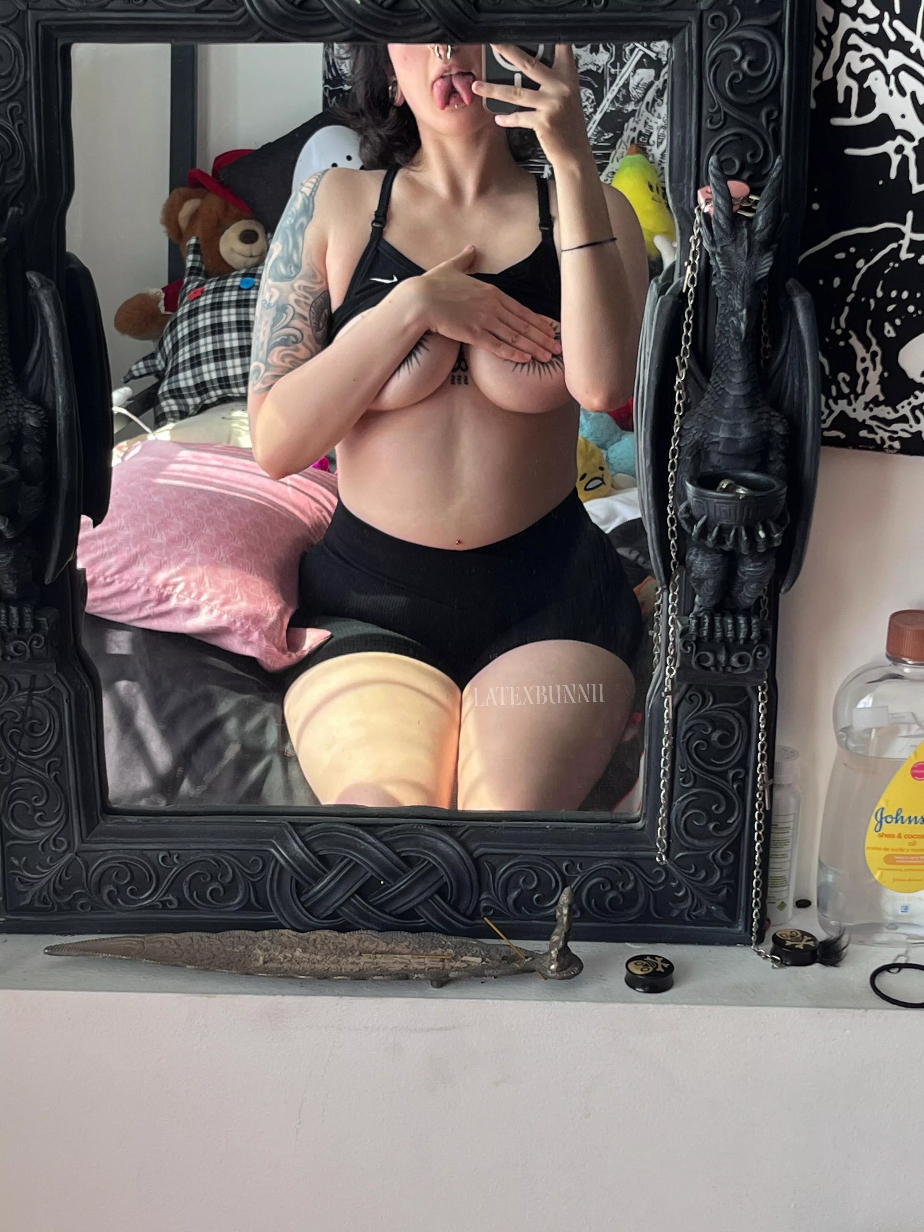 You can see them peeking through 😅