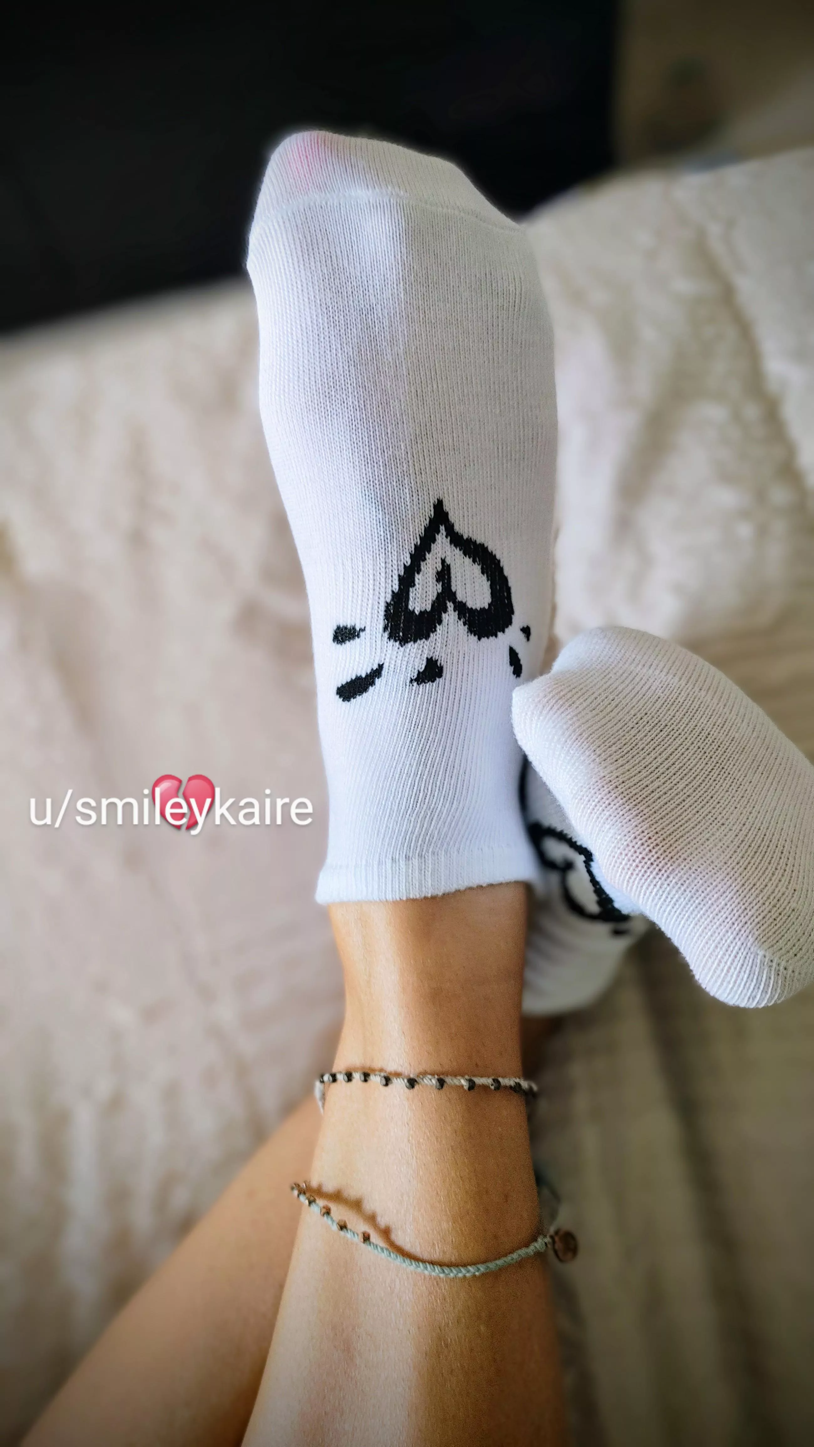 Almost ready for my next victim.. I mean buyer lol! You wanna see how bad I make these pretty little socks?? I'm available this weekend to begin your addiction [F] (oc) 