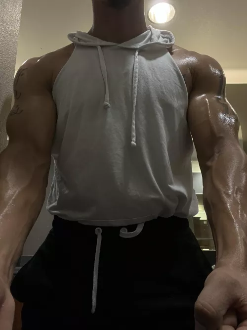 Always sweaty after cardio 