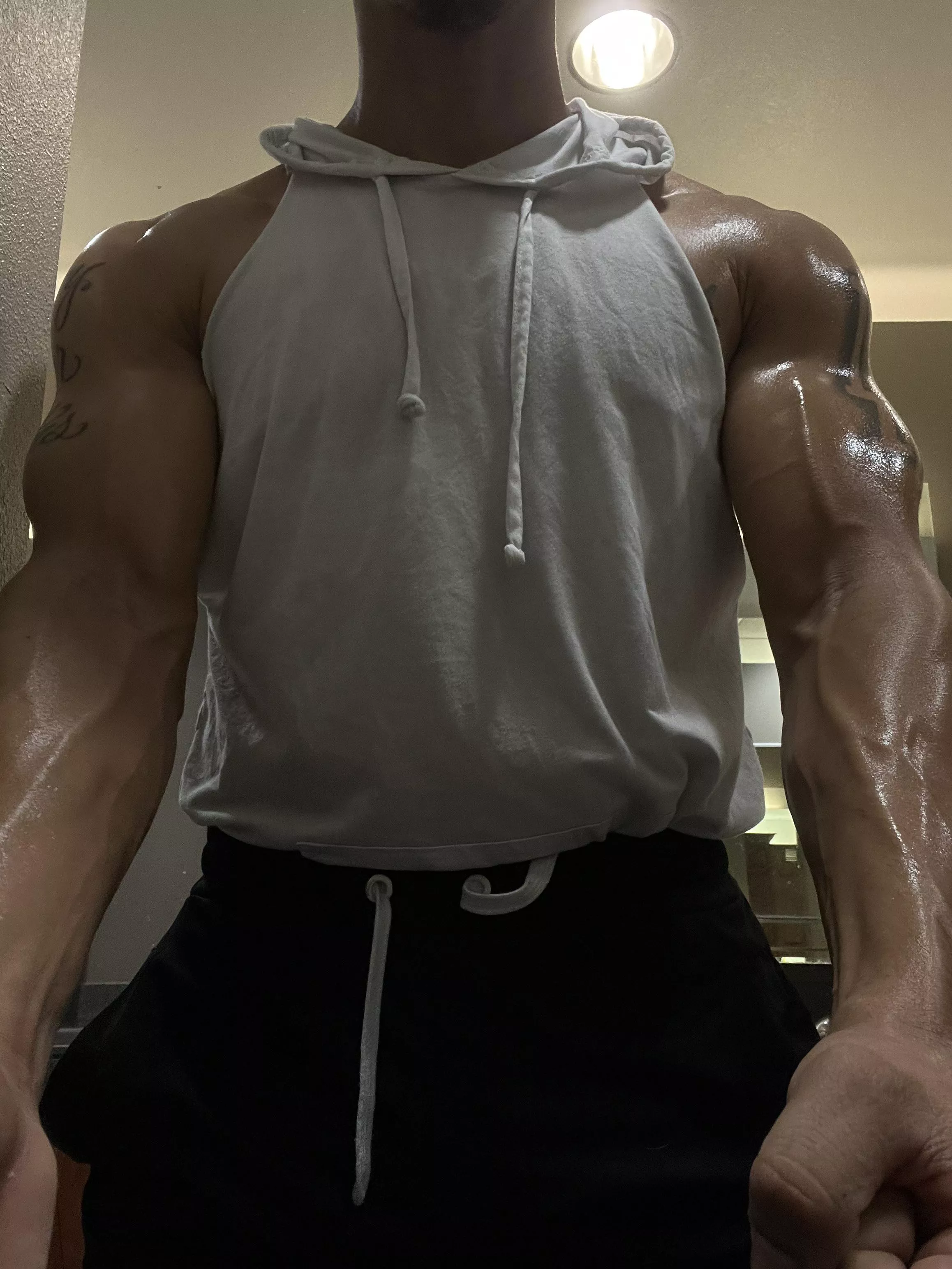 Always sweaty after cardio 