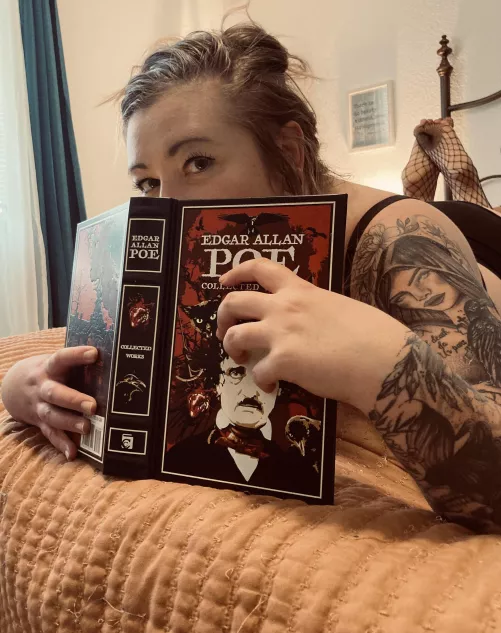 Her nose stuck in a book