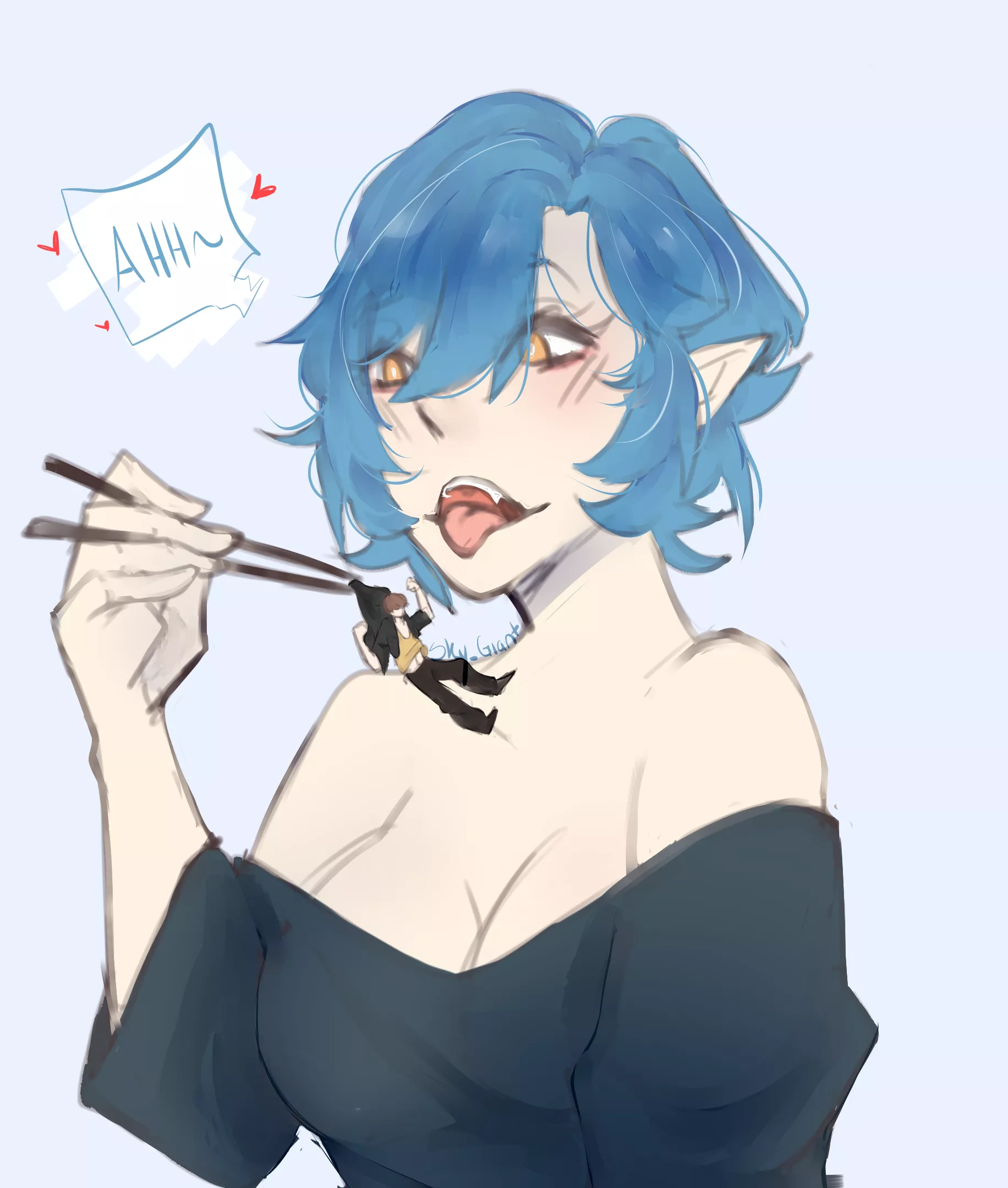 {image} 'Sushi Night' - by u/Sky_Giant [F/M] [Oral] [Soft]