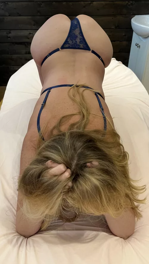 Ready for my massage, what do you rub first...