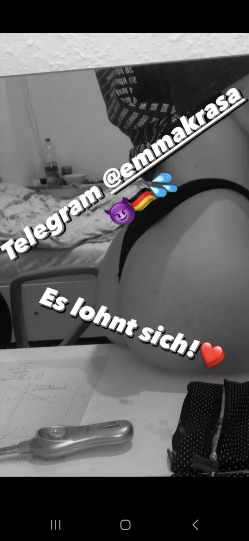 Sie verkauft gute sachen auf telegram 