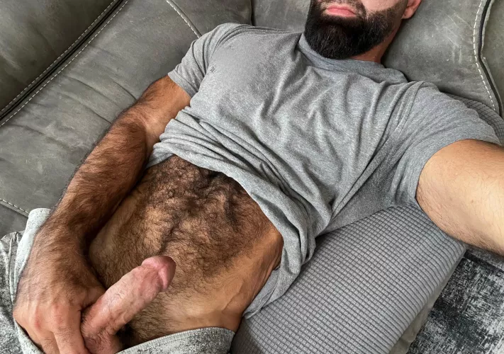 Are you sitting on my beard or lap? 