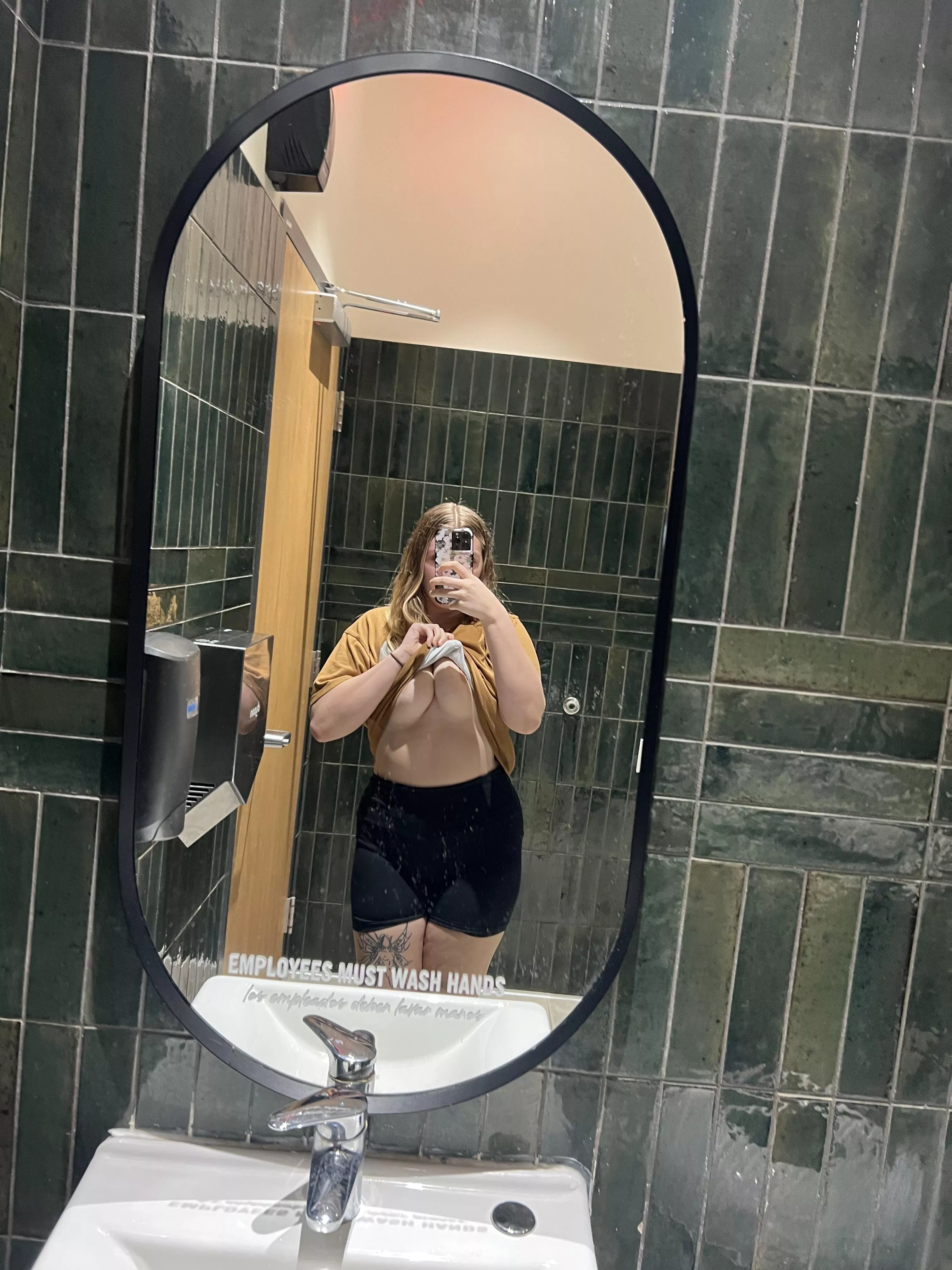 bella and my big melon's love mirror selfied 