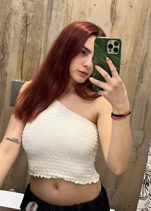 I have fantasies of doing it in front of a big mirror