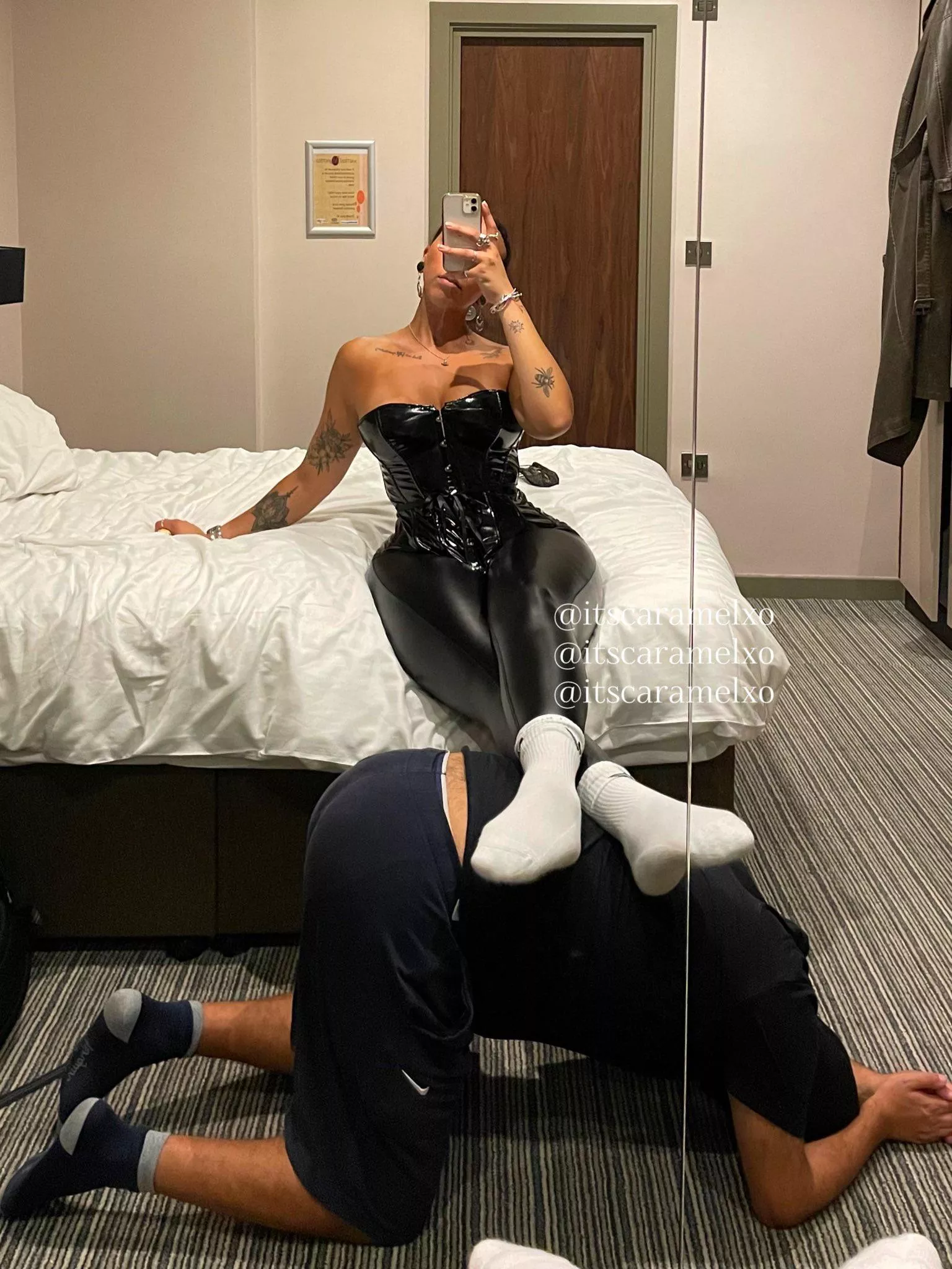 Leather and pvc are an undefeated combination 🤭😍