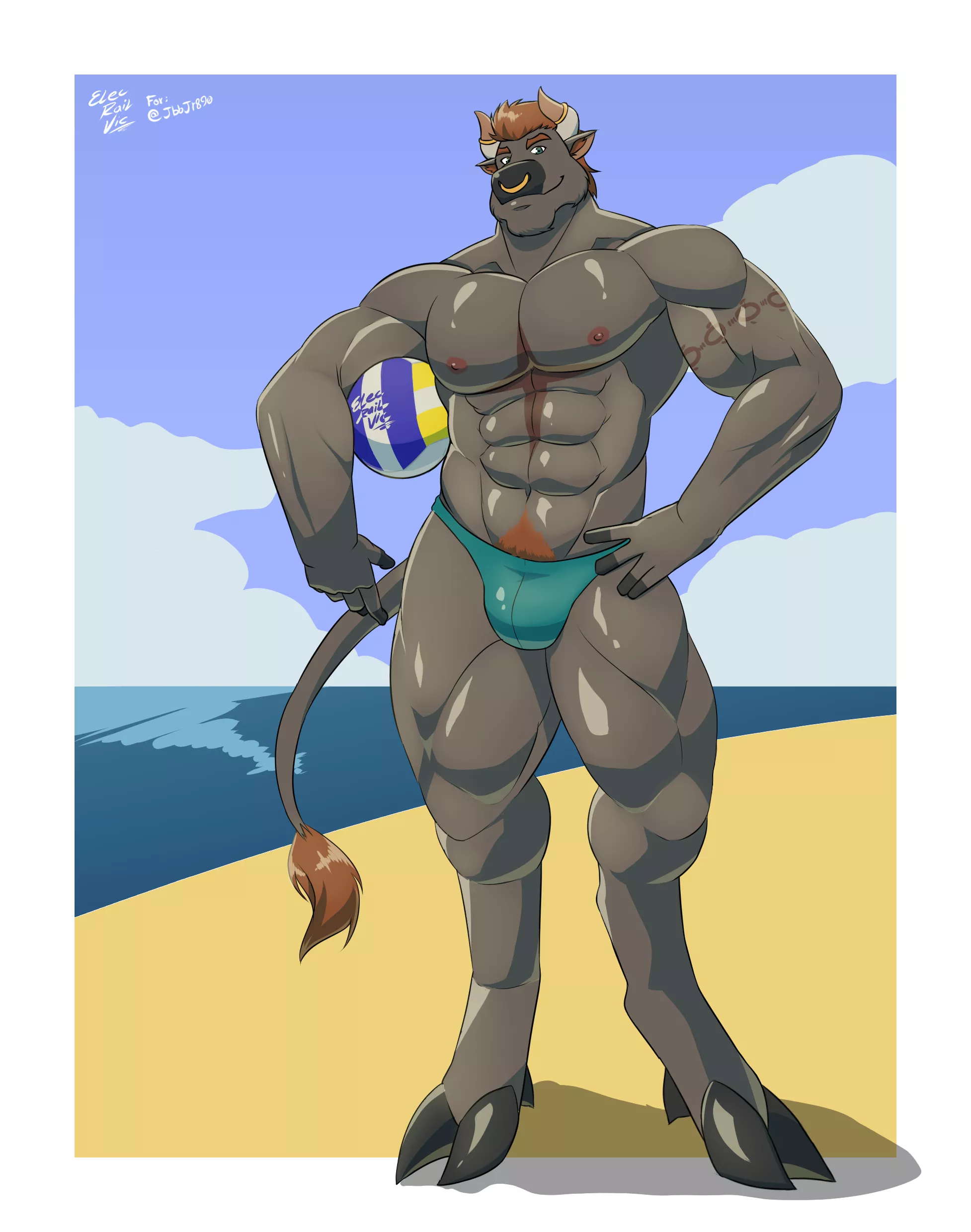 (SFW) raffle prize I did for a follower. yep, I'm an artist.