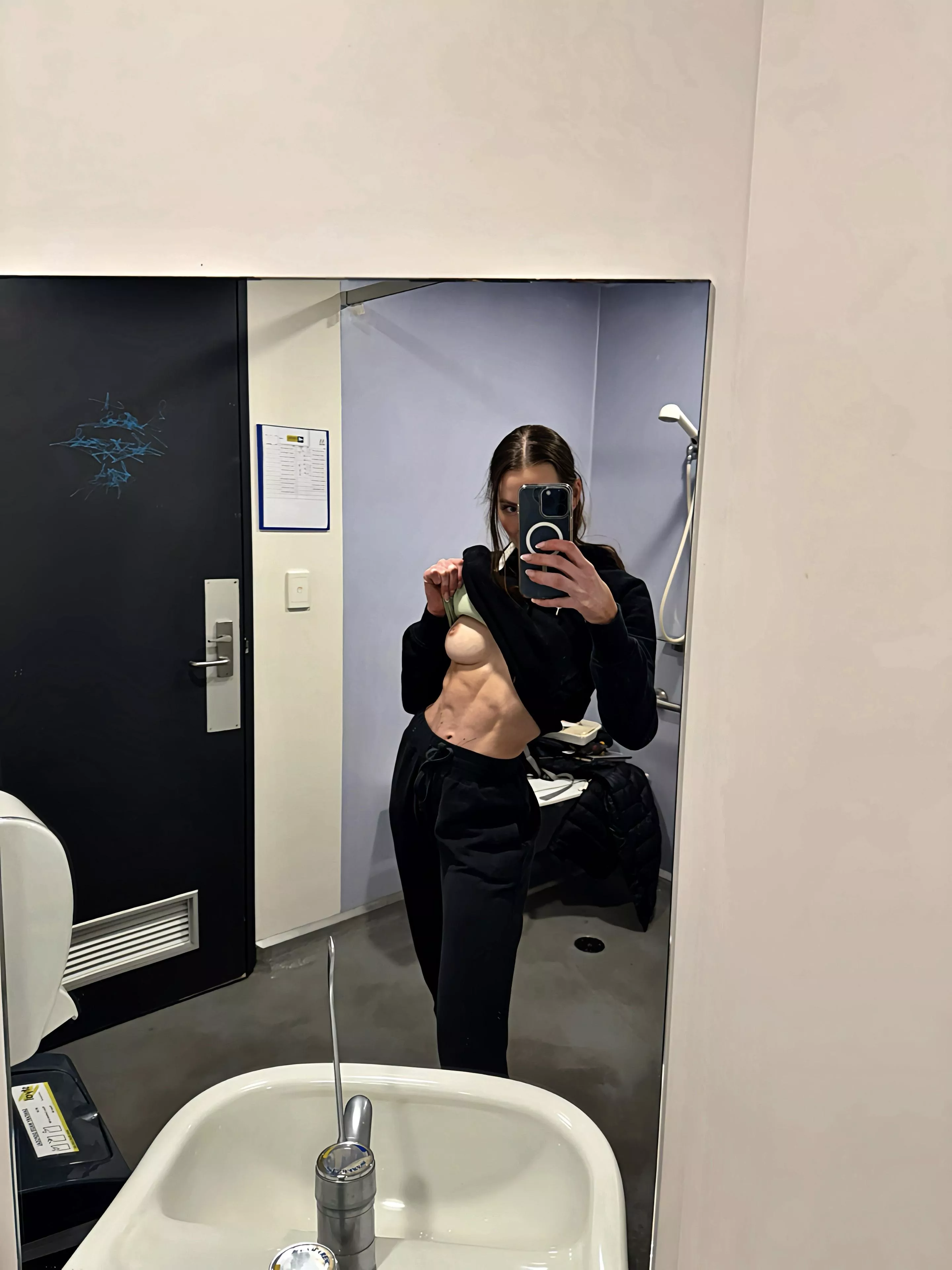 little gym bathroom flash to brighten your day