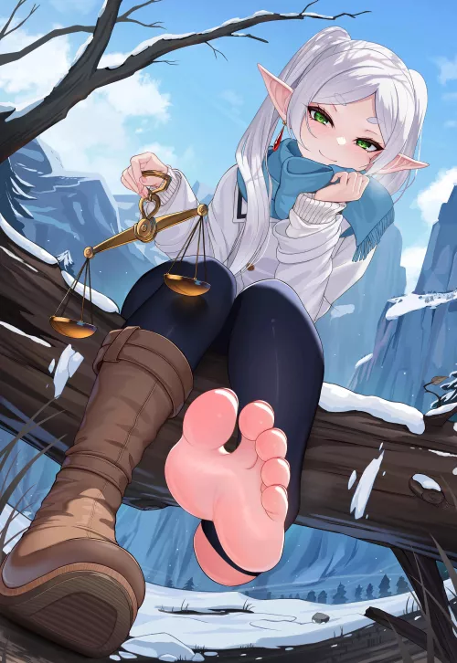 More Frieren feet because they are too perfect~