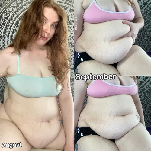 Over 15lbs in a month, the regain is taking me by surprise 😅