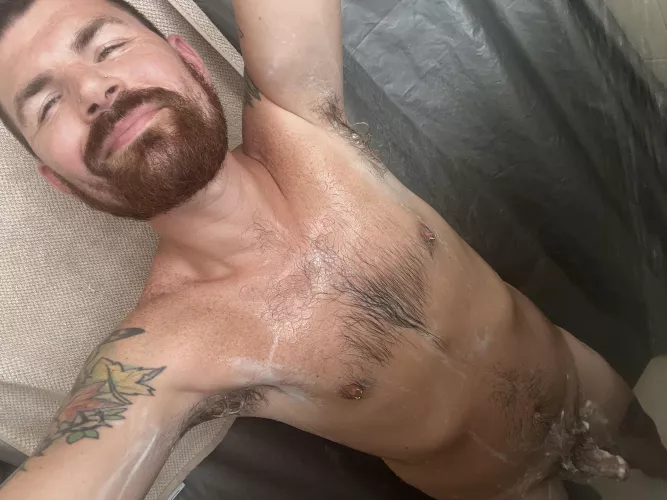 Showering after my workout 🥵