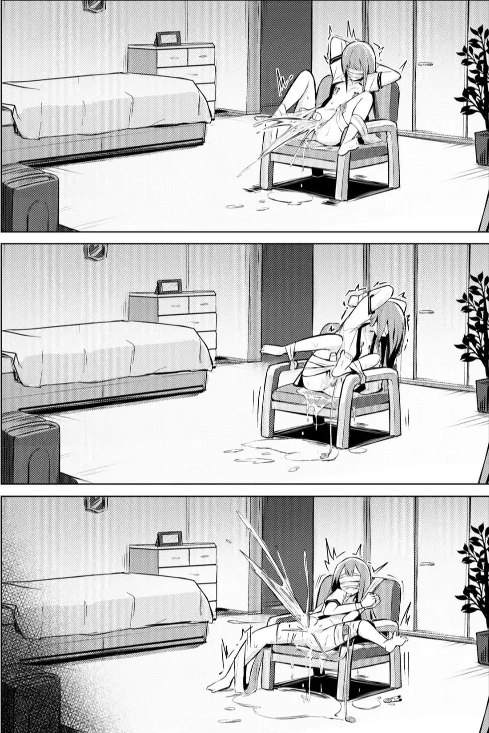 Stuck and forced to cum over and over again with no possibility of escape