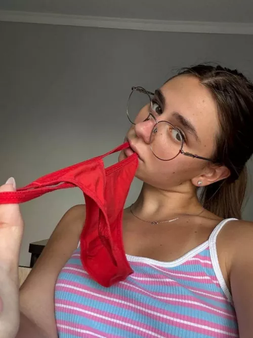 The best snack is my wet panties