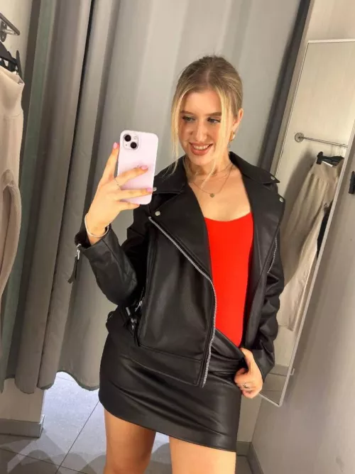 There are more chances in a leather outfit ;)