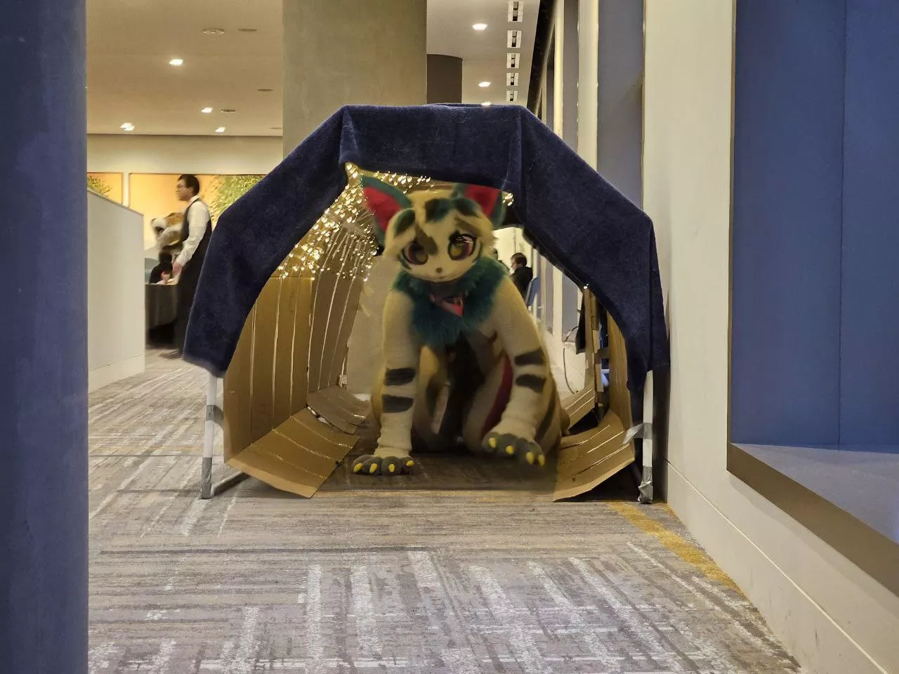 Crawling through the tunnels 