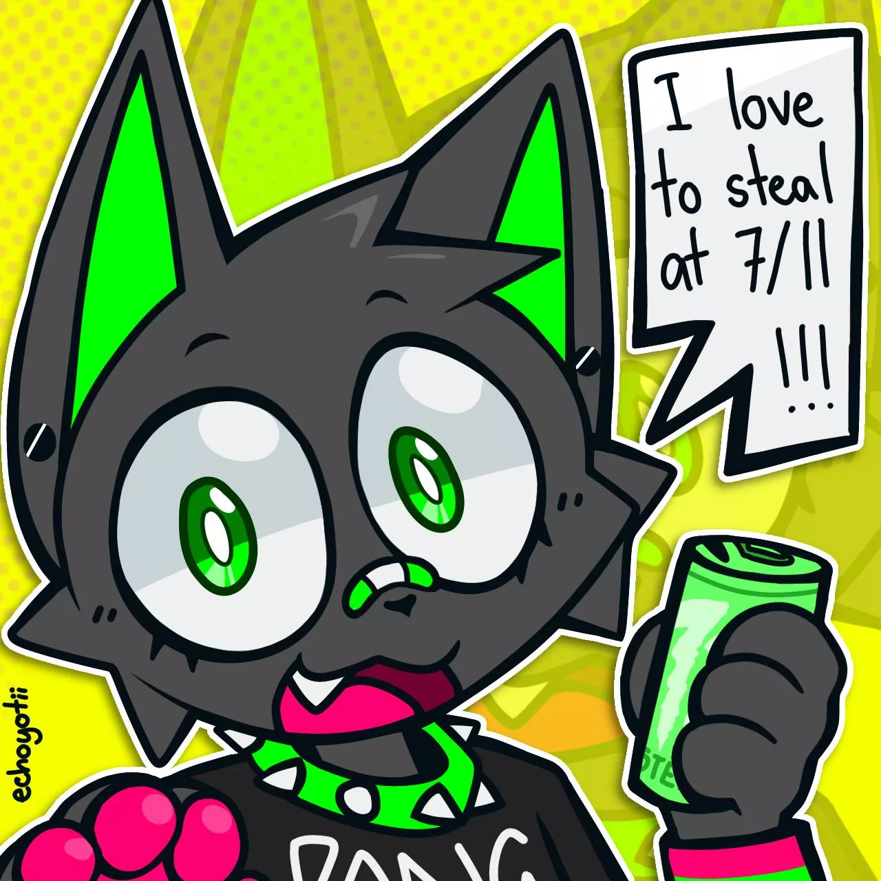 everything is free if you run fast enough (art by me)