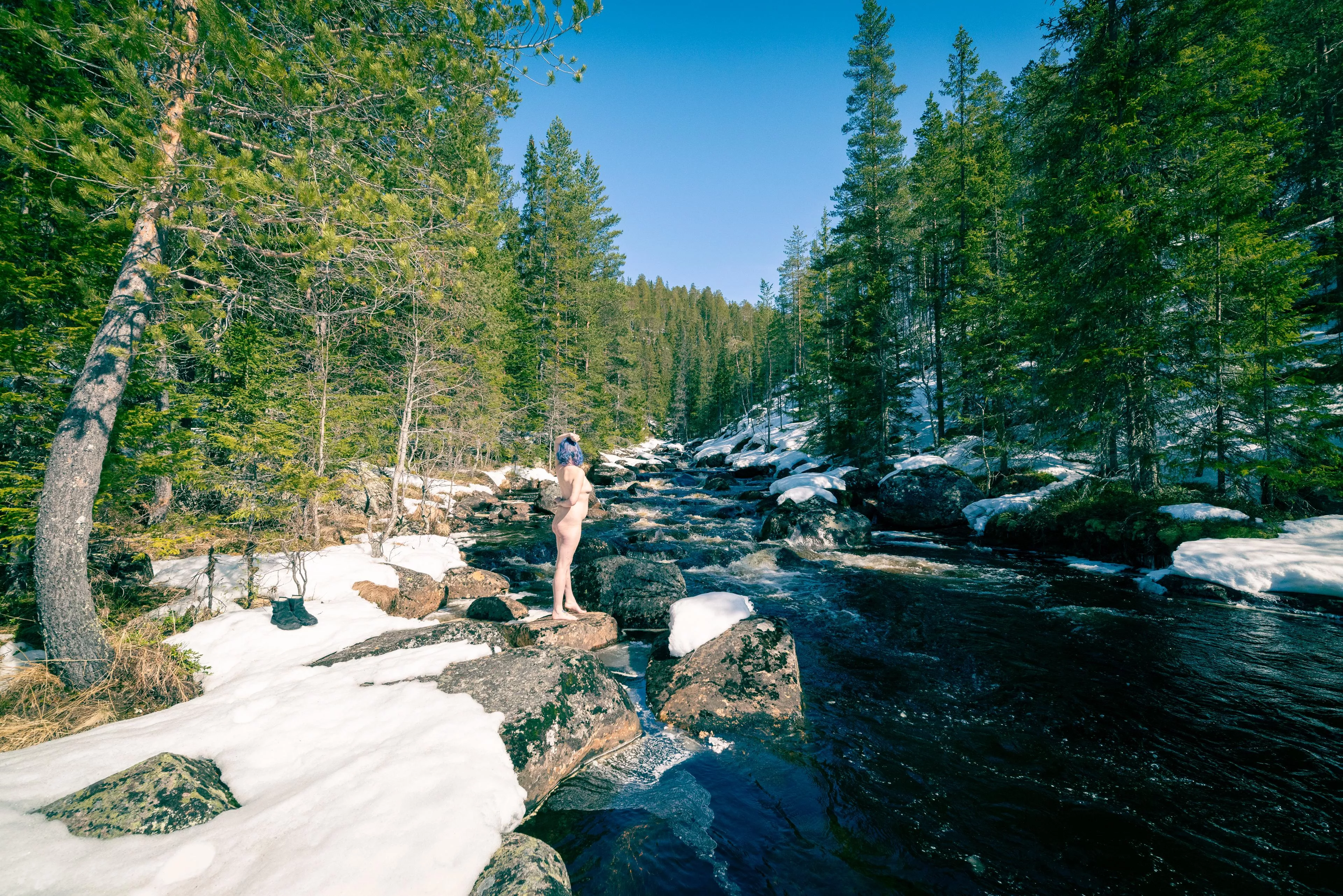 Girlfriend enjoying Norway in the best way possible