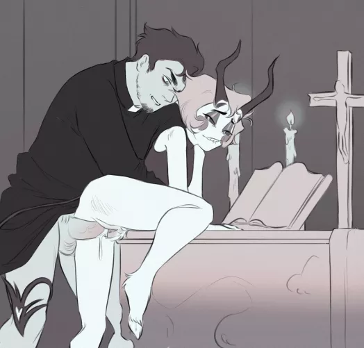 [Hazbin Hotel • AdamsApple] The Devil Made Him Do It… But He Also Kind Of Wanted To 😈 (By @AppleFuell)