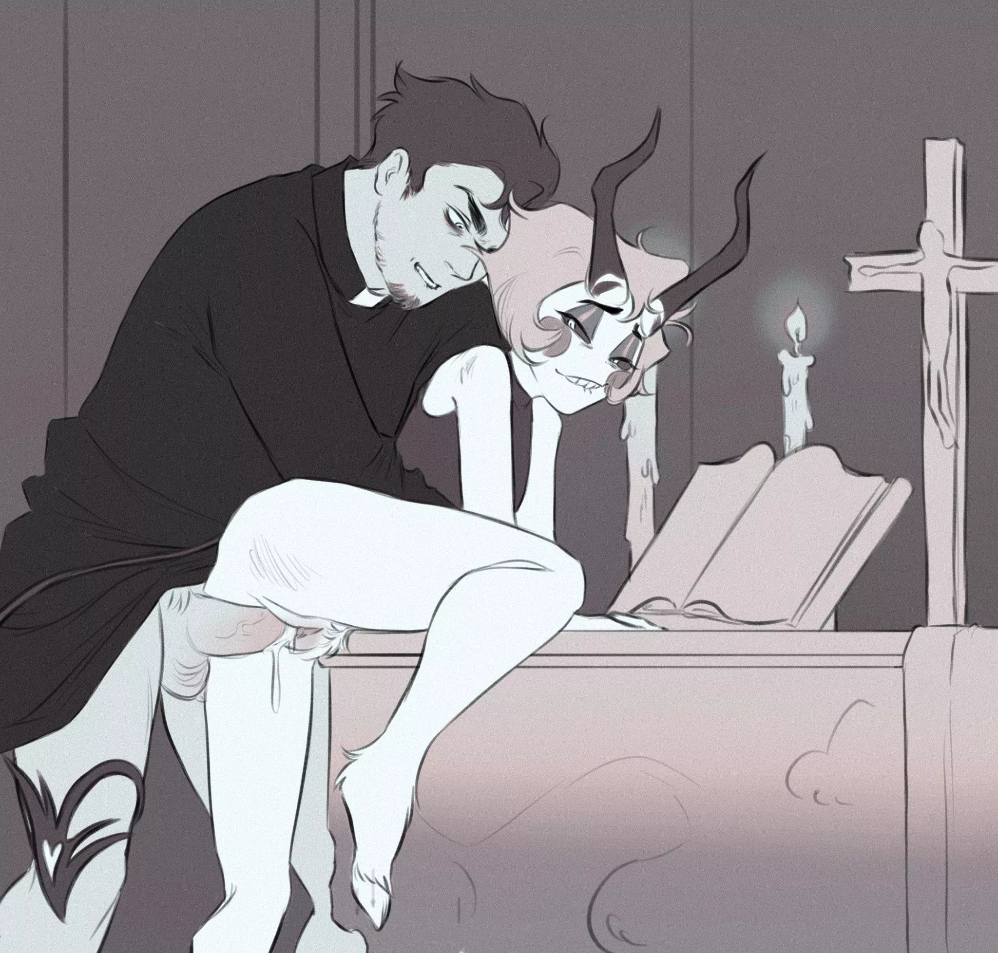 [Hazbin Hotel • AdamsApple] The Devil Made Him Do It… But He Also Kind Of Wanted To 😈 (By @AppleFuell)