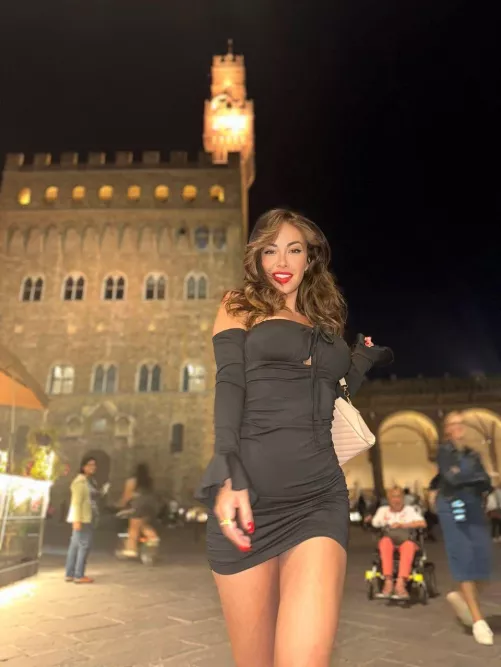 I like to go out at night in my new dresses