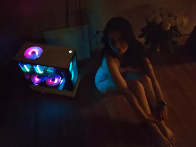 Little bunny's rig. Nzxt, Lianli and TT. Bunny🐇