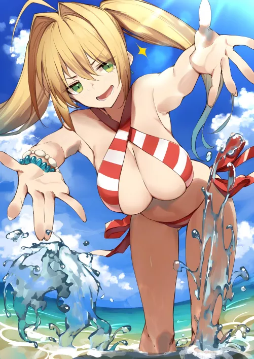 Nero Claudius splashing you with water 