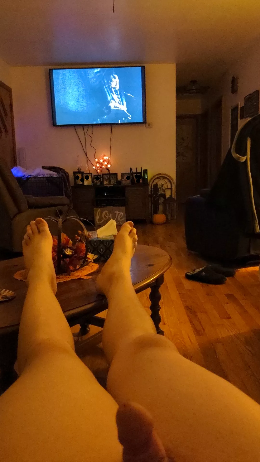 Nude movie night, I have the house to myself 
