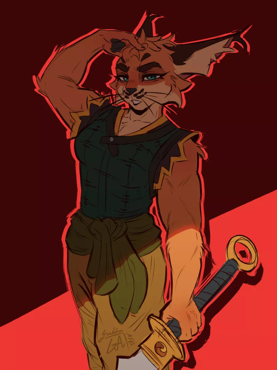 She's getting serious - (Art by me)