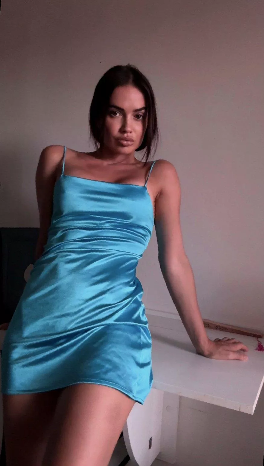 The blue dress fits my babies perfectly 